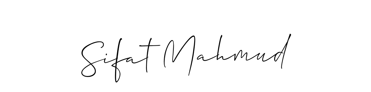 Sifat Mahmud stylish signature style. Best Handwritten Sign (Allison_Script) for my name. Handwritten Signature Collection Ideas for my name Sifat Mahmud. Sifat Mahmud signature style 2 images and pictures png