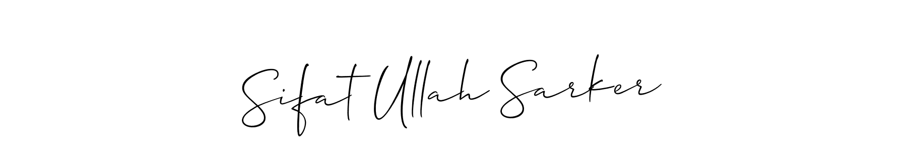 Create a beautiful signature design for name Sifat Ullah Sarker. With this signature (Allison_Script) fonts, you can make a handwritten signature for free. Sifat Ullah Sarker signature style 2 images and pictures png