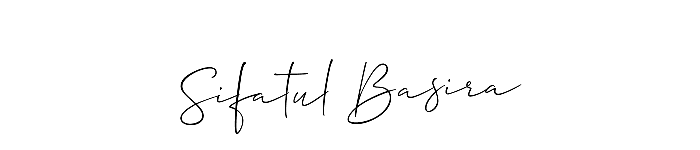 How to make Sifatul Basira signature? Allison_Script is a professional autograph style. Create handwritten signature for Sifatul Basira name. Sifatul Basira signature style 2 images and pictures png