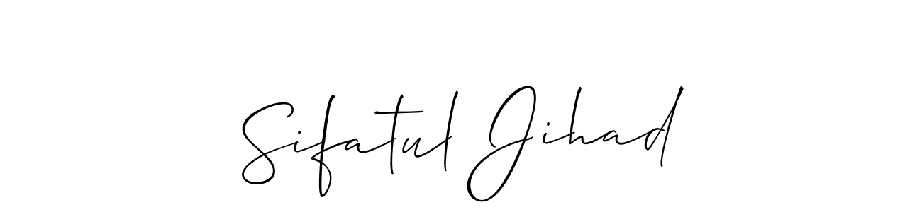 See photos of Sifatul Jihad official signature by Spectra . Check more albums & portfolios. Read reviews & check more about Allison_Script font. Sifatul Jihad signature style 2 images and pictures png