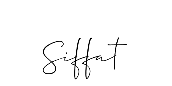 Also we have Siffat name is the best signature style. Create professional handwritten signature collection using Allison_Script autograph style. Siffat signature style 2 images and pictures png