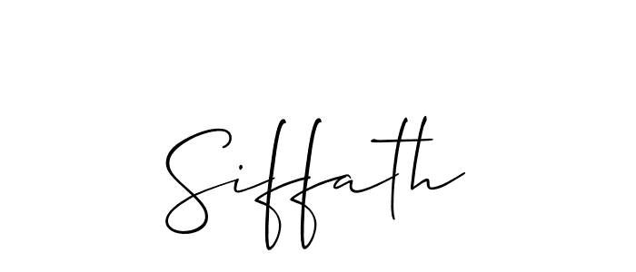 Make a short Siffath signature style. Manage your documents anywhere anytime using Allison_Script. Create and add eSignatures, submit forms, share and send files easily. Siffath signature style 2 images and pictures png