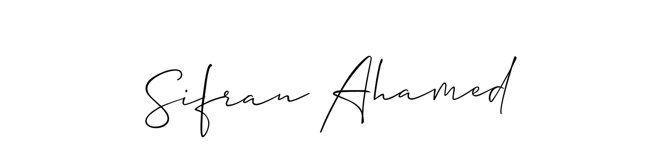 Best and Professional Signature Style for Sifran Ahamed. Allison_Script Best Signature Style Collection. Sifran Ahamed signature style 2 images and pictures png