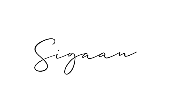 How to Draw Sigaan signature style? Allison_Script is a latest design signature styles for name Sigaan. Sigaan signature style 2 images and pictures png