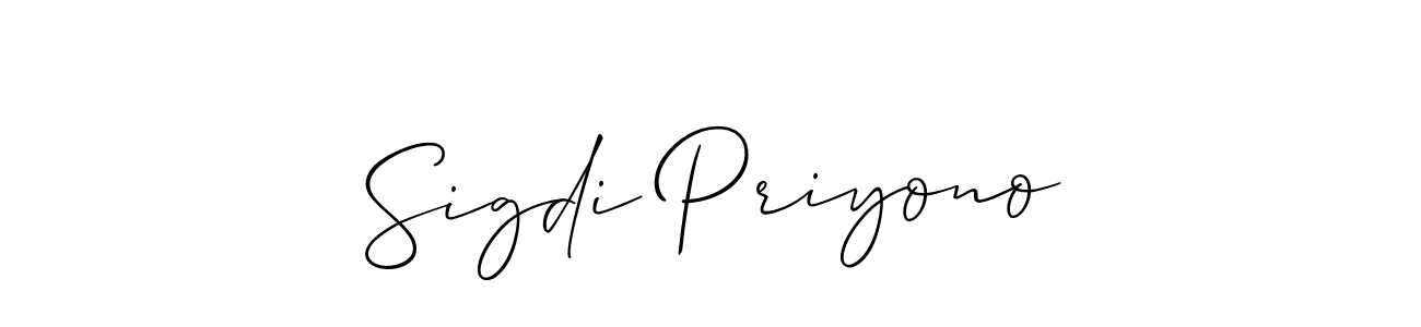 See photos of Sigdi Priyono official signature by Spectra . Check more albums & portfolios. Read reviews & check more about Allison_Script font. Sigdi Priyono signature style 2 images and pictures png