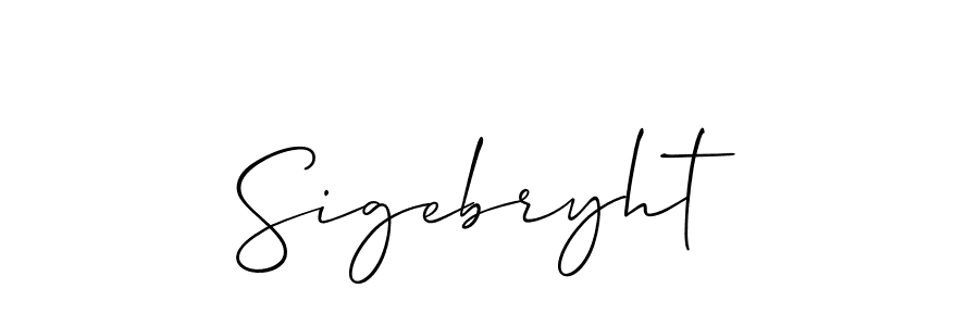 Make a short Sigebryht signature style. Manage your documents anywhere anytime using Allison_Script. Create and add eSignatures, submit forms, share and send files easily. Sigebryht signature style 2 images and pictures png