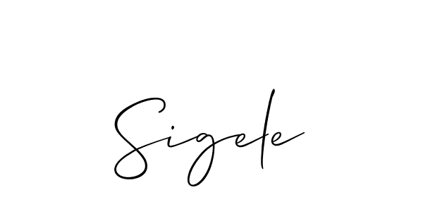 How to make Sigele name signature. Use Allison_Script style for creating short signs online. This is the latest handwritten sign. Sigele signature style 2 images and pictures png