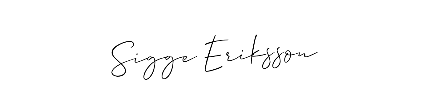 Make a beautiful signature design for name Sigge Eriksson. Use this online signature maker to create a handwritten signature for free. Sigge Eriksson signature style 2 images and pictures png