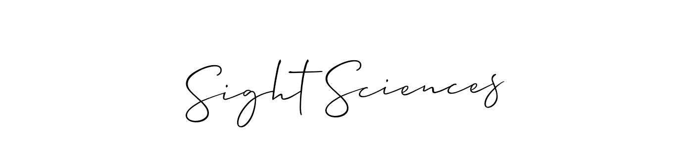 This is the best signature style for the Sight Sciences name. Also you like these signature font (Allison_Script). Mix name signature. Sight Sciences signature style 2 images and pictures png