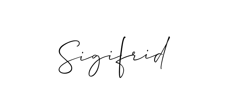 Design your own signature with our free online signature maker. With this signature software, you can create a handwritten (Allison_Script) signature for name Sigifrid. Sigifrid signature style 2 images and pictures png