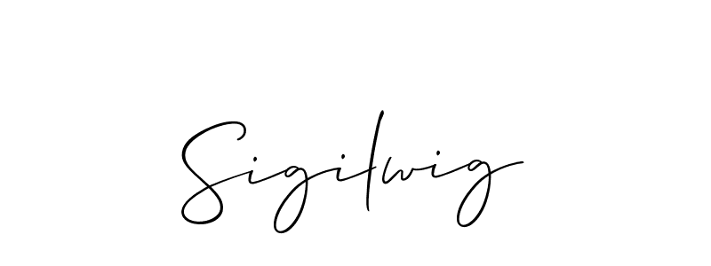 Use a signature maker to create a handwritten signature online. With this signature software, you can design (Allison_Script) your own signature for name Sigilwig. Sigilwig signature style 2 images and pictures png