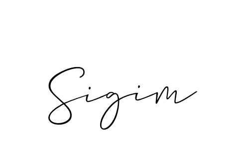 Allison_Script is a professional signature style that is perfect for those who want to add a touch of class to their signature. It is also a great choice for those who want to make their signature more unique. Get Sigim name to fancy signature for free. Sigim signature style 2 images and pictures png