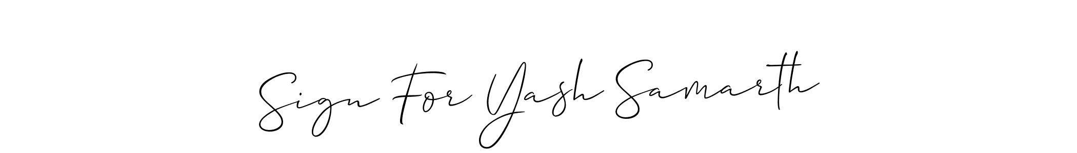 You should practise on your own different ways (Allison_Script) to write your name (Sign For Yash Samarth) in signature. don't let someone else do it for you. Sign For Yash Samarth signature style 2 images and pictures png