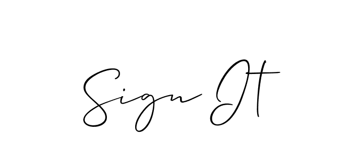 This is the best signature style for the Sign It name. Also you like these signature font (Allison_Script). Mix name signature. Sign It signature style 2 images and pictures png