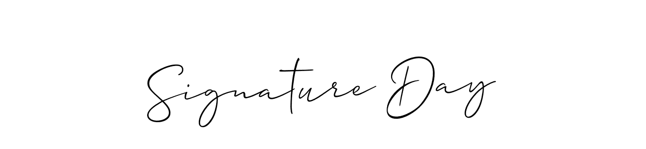 Once you've used our free online signature maker to create your best signature Allison_Script style, it's time to enjoy all of the benefits that Signature Day name signing documents. Signature Day signature style 2 images and pictures png