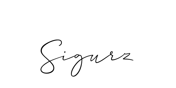 Also we have Sigurz name is the best signature style. Create professional handwritten signature collection using Allison_Script autograph style. Sigurz signature style 2 images and pictures png