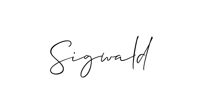 Use a signature maker to create a handwritten signature online. With this signature software, you can design (Allison_Script) your own signature for name Sigwald. Sigwald signature style 2 images and pictures png