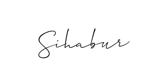 It looks lik you need a new signature style for name Sihabur. Design unique handwritten (Allison_Script) signature with our free signature maker in just a few clicks. Sihabur signature style 2 images and pictures png