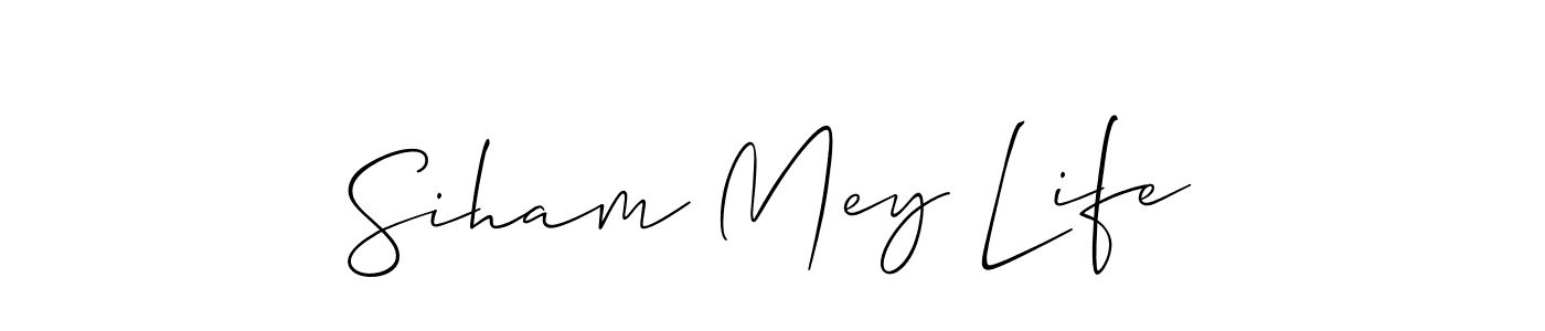 Best and Professional Signature Style for Siham Mey Life. Allison_Script Best Signature Style Collection. Siham Mey Life signature style 2 images and pictures png