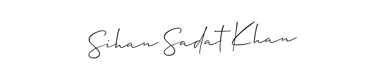 See photos of Sihan Sadat Khan official signature by Spectra . Check more albums & portfolios. Read reviews & check more about Allison_Script font. Sihan Sadat Khan signature style 2 images and pictures png