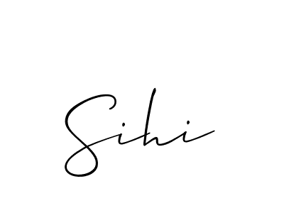 Sihi stylish signature style. Best Handwritten Sign (Allison_Script) for my name. Handwritten Signature Collection Ideas for my name Sihi. Sihi signature style 2 images and pictures png