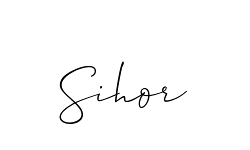 How to Draw Sihor signature style? Allison_Script is a latest design signature styles for name Sihor. Sihor signature style 2 images and pictures png