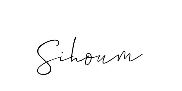 Sihoum stylish signature style. Best Handwritten Sign (Allison_Script) for my name. Handwritten Signature Collection Ideas for my name Sihoum. Sihoum signature style 2 images and pictures png