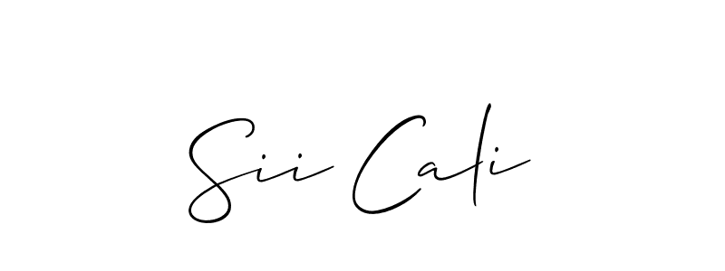 Also we have Sii Cali name is the best signature style. Create professional handwritten signature collection using Allison_Script autograph style. Sii Cali signature style 2 images and pictures png