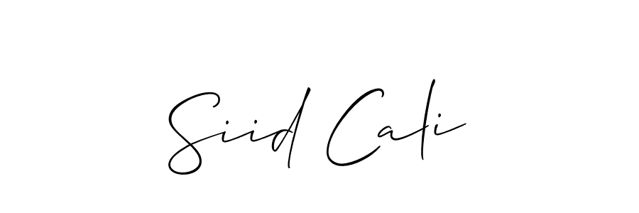 Siid Cali stylish signature style. Best Handwritten Sign (Allison_Script) for my name. Handwritten Signature Collection Ideas for my name Siid Cali. Siid Cali signature style 2 images and pictures png