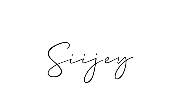 Siijey stylish signature style. Best Handwritten Sign (Allison_Script) for my name. Handwritten Signature Collection Ideas for my name Siijey. Siijey signature style 2 images and pictures png