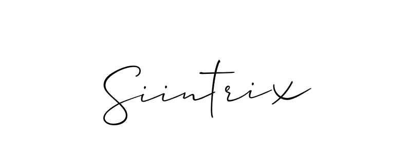 Best and Professional Signature Style for Siintrix. Allison_Script Best Signature Style Collection. Siintrix signature style 2 images and pictures png