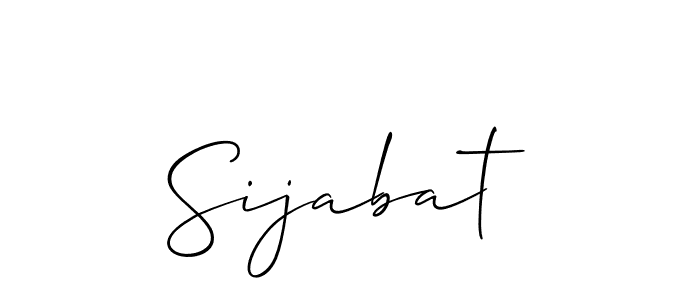 How to make Sijabat signature? Allison_Script is a professional autograph style. Create handwritten signature for Sijabat name. Sijabat signature style 2 images and pictures png