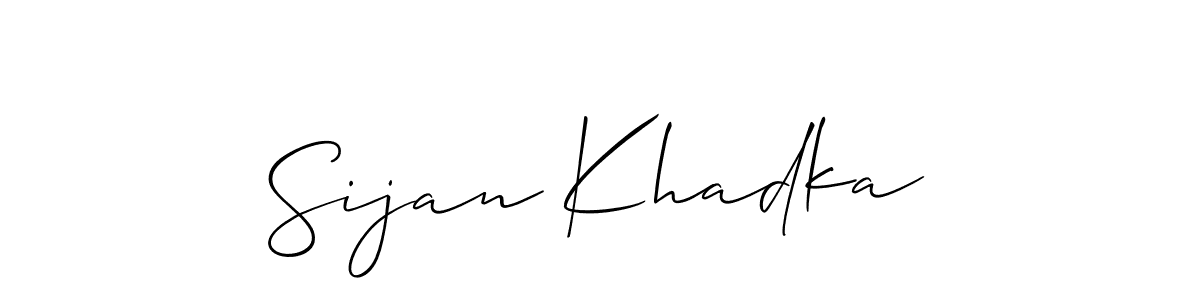 Once you've used our free online signature maker to create your best signature Allison_Script style, it's time to enjoy all of the benefits that Sijan Khadka name signing documents. Sijan Khadka signature style 2 images and pictures png