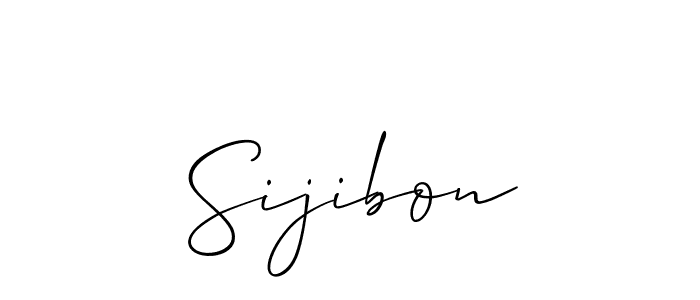 Use a signature maker to create a handwritten signature online. With this signature software, you can design (Allison_Script) your own signature for name Sijibon. Sijibon signature style 2 images and pictures png
