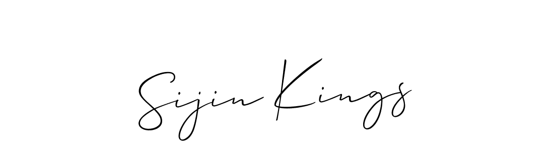 Allison_Script is a professional signature style that is perfect for those who want to add a touch of class to their signature. It is also a great choice for those who want to make their signature more unique. Get Sijin Kings name to fancy signature for free. Sijin Kings signature style 2 images and pictures png