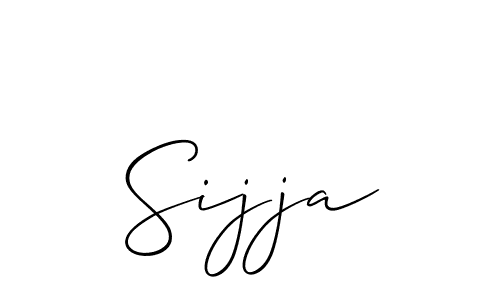 Make a beautiful signature design for name Sijja. With this signature (Allison_Script) style, you can create a handwritten signature for free. Sijja signature style 2 images and pictures png