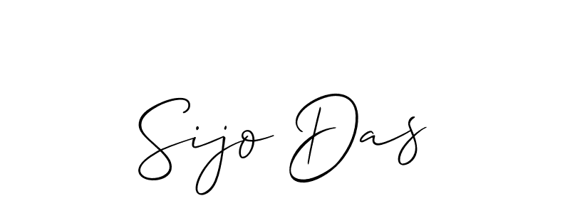 Make a beautiful signature design for name Sijo Das. With this signature (Allison_Script) style, you can create a handwritten signature for free. Sijo Das signature style 2 images and pictures png