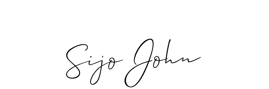 Allison_Script is a professional signature style that is perfect for those who want to add a touch of class to their signature. It is also a great choice for those who want to make their signature more unique. Get Sijo John name to fancy signature for free. Sijo John signature style 2 images and pictures png