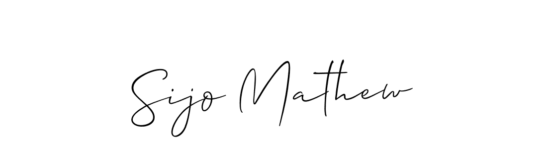 How to Draw Sijo Mathew signature style? Allison_Script is a latest design signature styles for name Sijo Mathew. Sijo Mathew signature style 2 images and pictures png