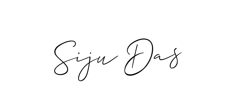 The best way (Allison_Script) to make a short signature is to pick only two or three words in your name. The name Siju Das include a total of six letters. For converting this name. Siju Das signature style 2 images and pictures png