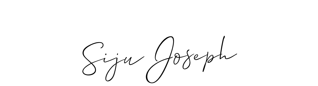 Also we have Siju Joseph name is the best signature style. Create professional handwritten signature collection using Allison_Script autograph style. Siju Joseph signature style 2 images and pictures png