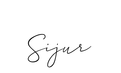 Sijur stylish signature style. Best Handwritten Sign (Allison_Script) for my name. Handwritten Signature Collection Ideas for my name Sijur. Sijur signature style 2 images and pictures png