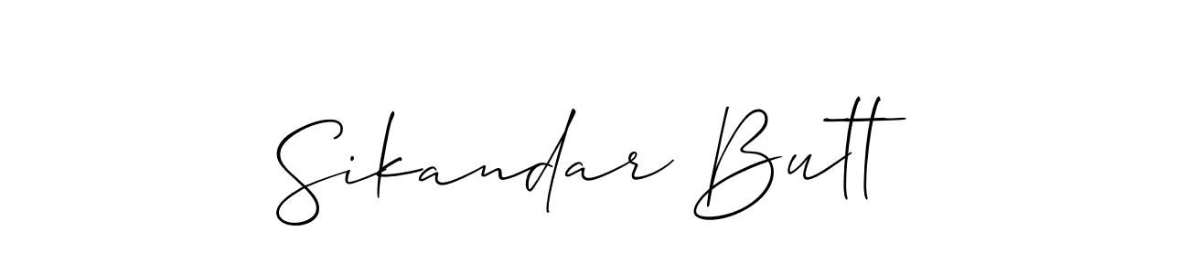 Once you've used our free online signature maker to create your best signature Allison_Script style, it's time to enjoy all of the benefits that Sikandar Butt name signing documents. Sikandar Butt signature style 2 images and pictures png