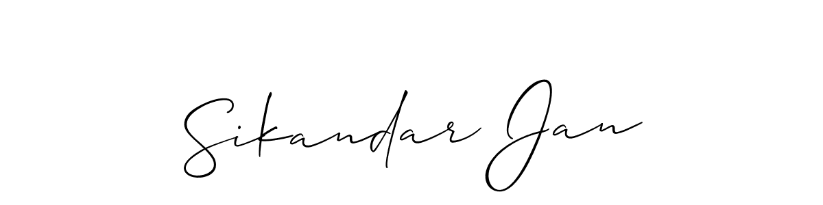 Once you've used our free online signature maker to create your best signature Allison_Script style, it's time to enjoy all of the benefits that Sikandar Jan name signing documents. Sikandar Jan signature style 2 images and pictures png