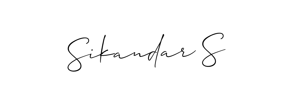 You can use this online signature creator to create a handwritten signature for the name Sikandar S. This is the best online autograph maker. Sikandar S signature style 2 images and pictures png