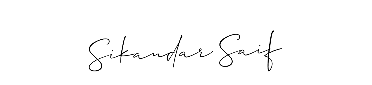 Best and Professional Signature Style for Sikandar Saif. Allison_Script Best Signature Style Collection. Sikandar Saif signature style 2 images and pictures png