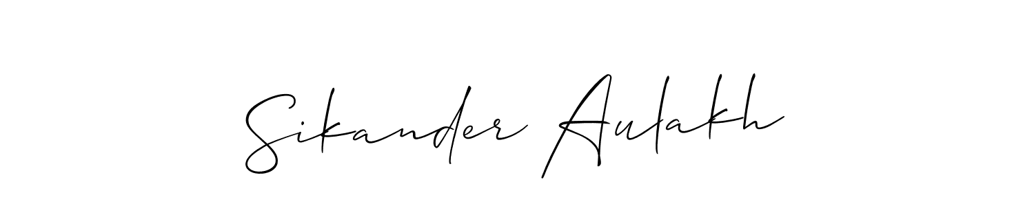 How to Draw Sikander Aulakh signature style? Allison_Script is a latest design signature styles for name Sikander Aulakh. Sikander Aulakh signature style 2 images and pictures png