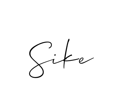 Allison_Script is a professional signature style that is perfect for those who want to add a touch of class to their signature. It is also a great choice for those who want to make their signature more unique. Get Sike name to fancy signature for free. Sike signature style 2 images and pictures png