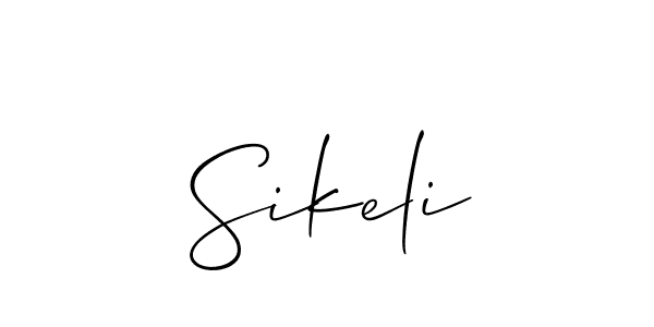 Also we have Sikeli name is the best signature style. Create professional handwritten signature collection using Allison_Script autograph style. Sikeli signature style 2 images and pictures png