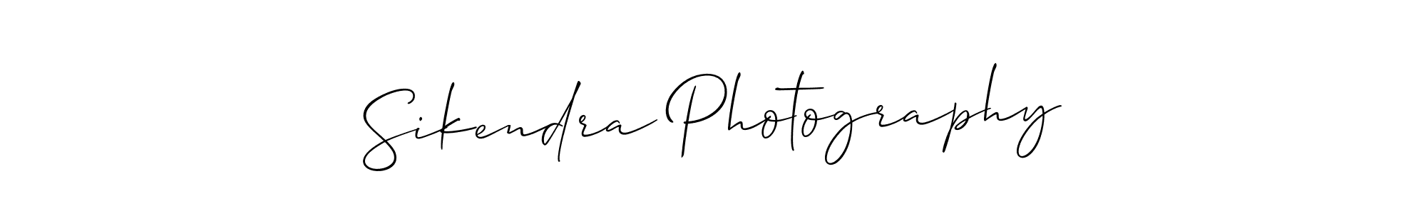 Allison_Script is a professional signature style that is perfect for those who want to add a touch of class to their signature. It is also a great choice for those who want to make their signature more unique. Get Sikendra Photography name to fancy signature for free. Sikendra Photography signature style 2 images and pictures png